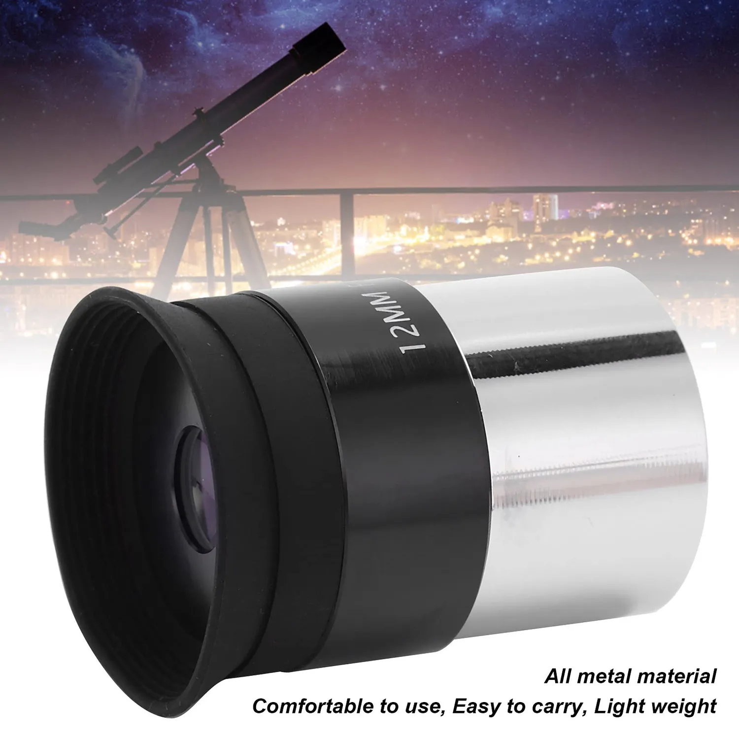 Zunate oculare Plossl 12mm 1,25" telescopio 50°
