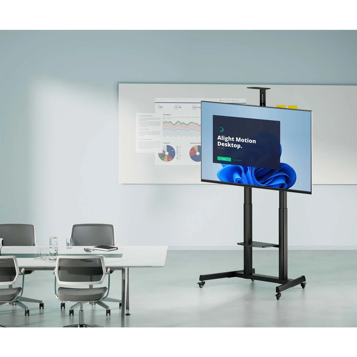 Manhattan Large-Screen carrello TV 60-120" 120 kg