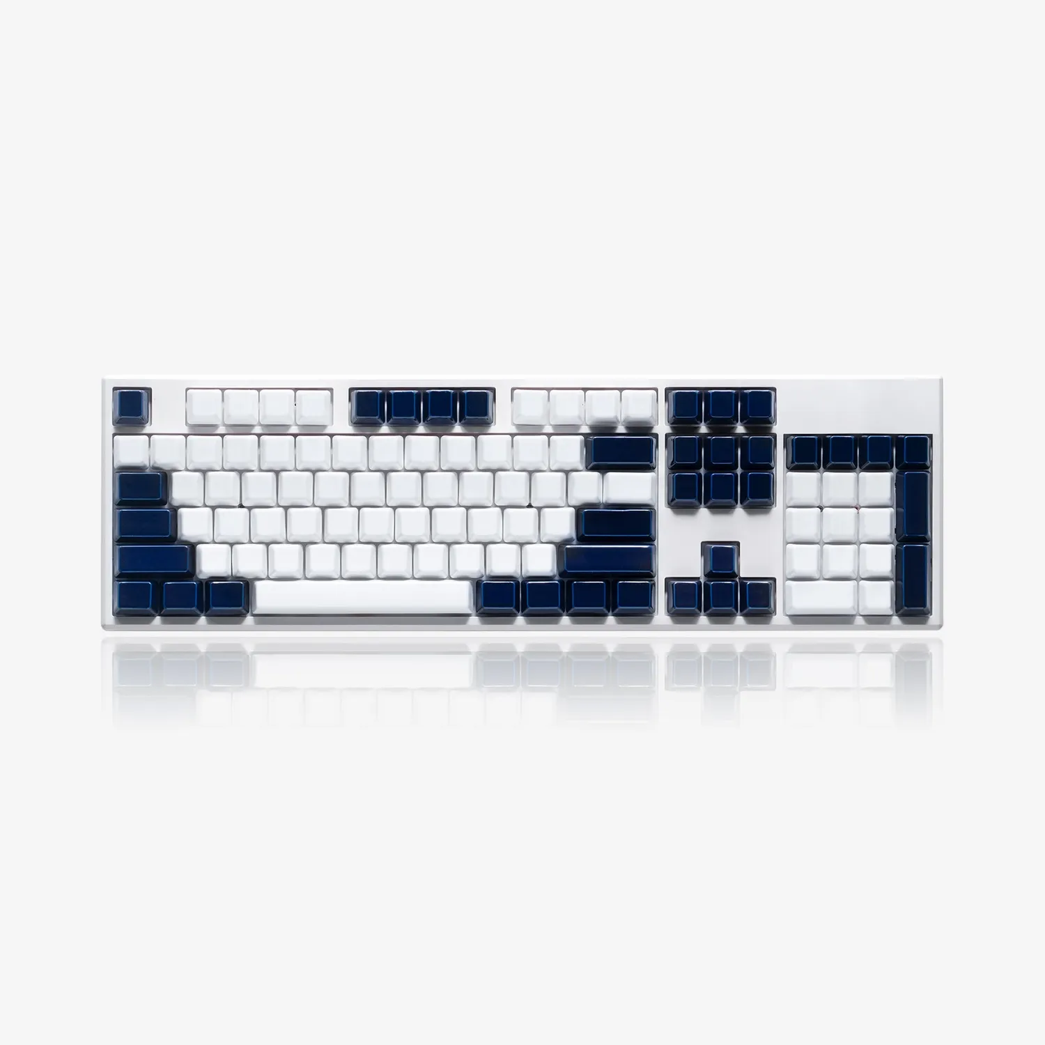 Cerakey V2 set keycap ceramica Indigo White bicolore