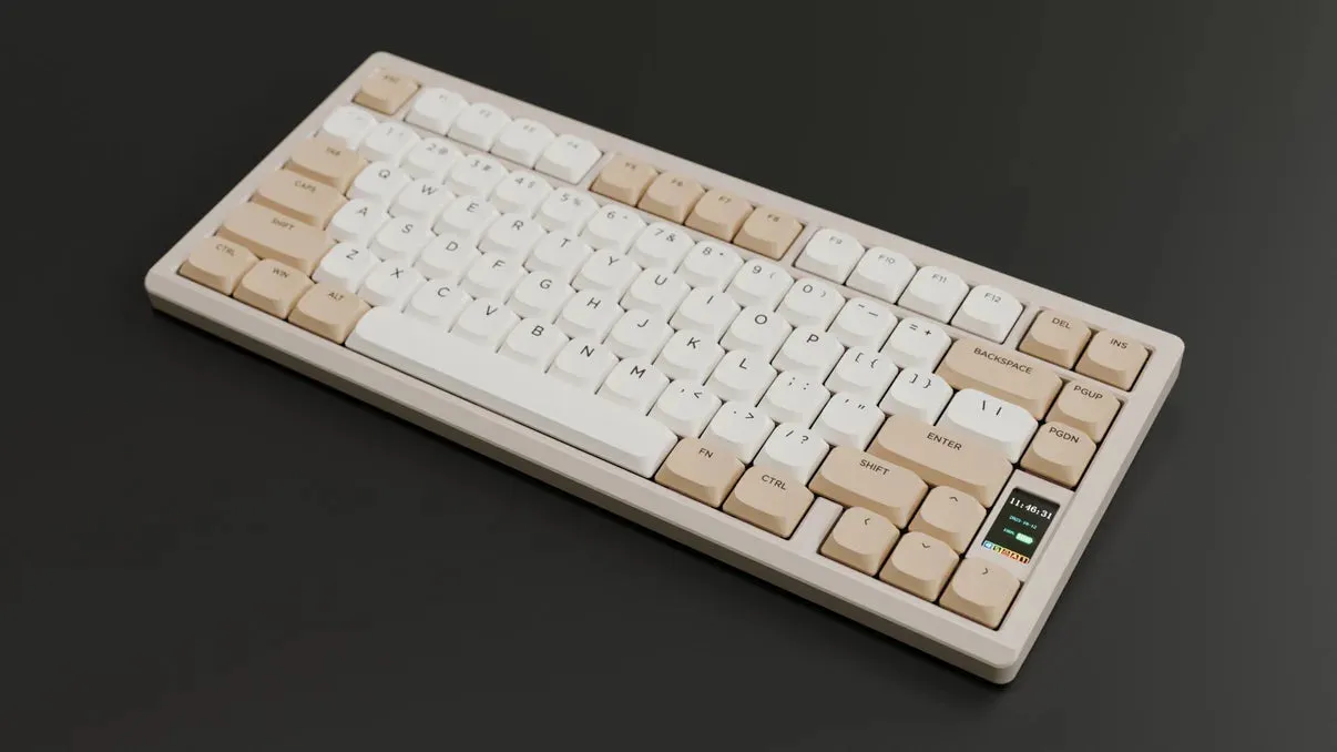 CoffeeKeys ND75 LP Silver Tastiera Low-Profile Alluminio