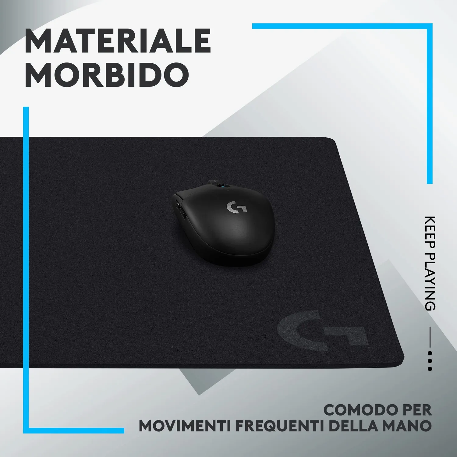 Logitech G640 tappetino gaming grande morbido 460x400