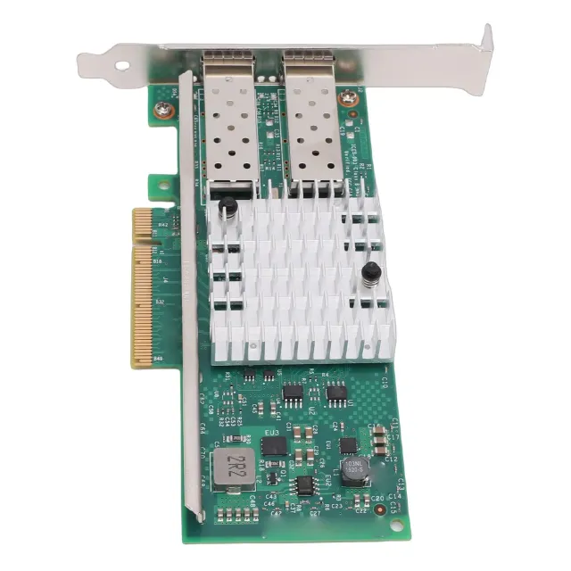 Zunate Scheda Rete Fibra 10GB PCIe X8 doppia SFP+ chip 82599