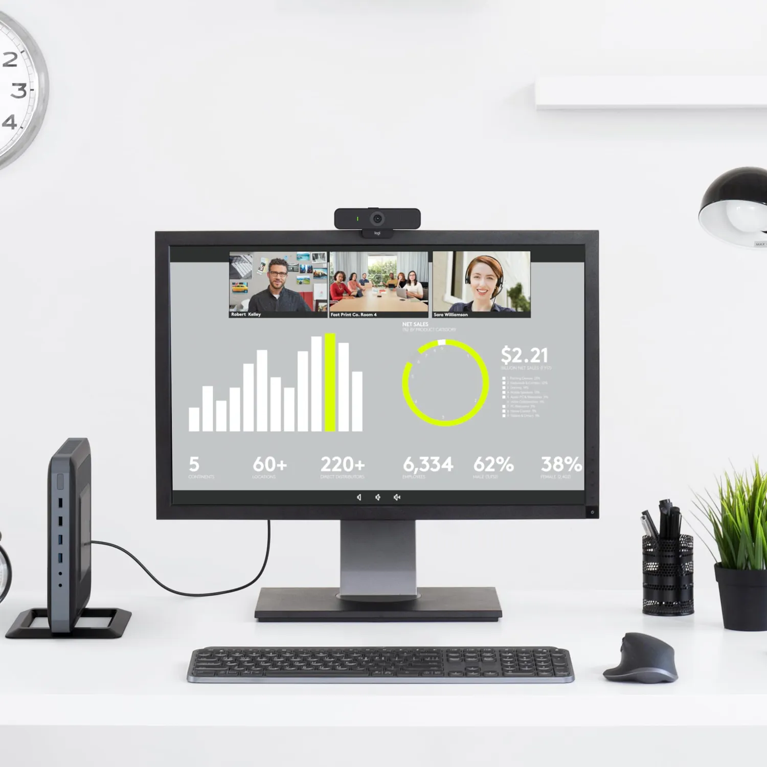 Logitech C925e webcam Full HD 1080p 30fps 78° con zoom