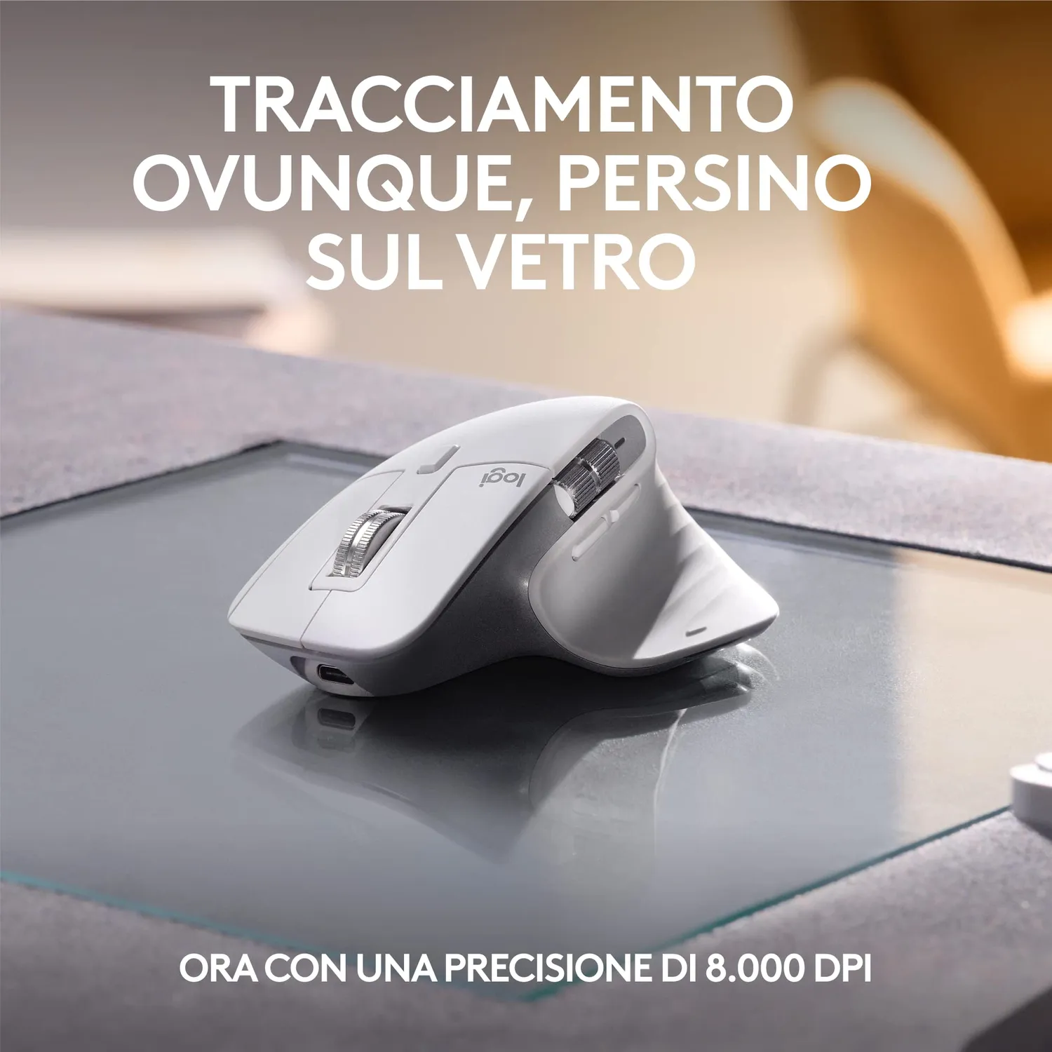 Logitech MX Keys S + MX Master 3S kit tastiera mouse grigio ITA