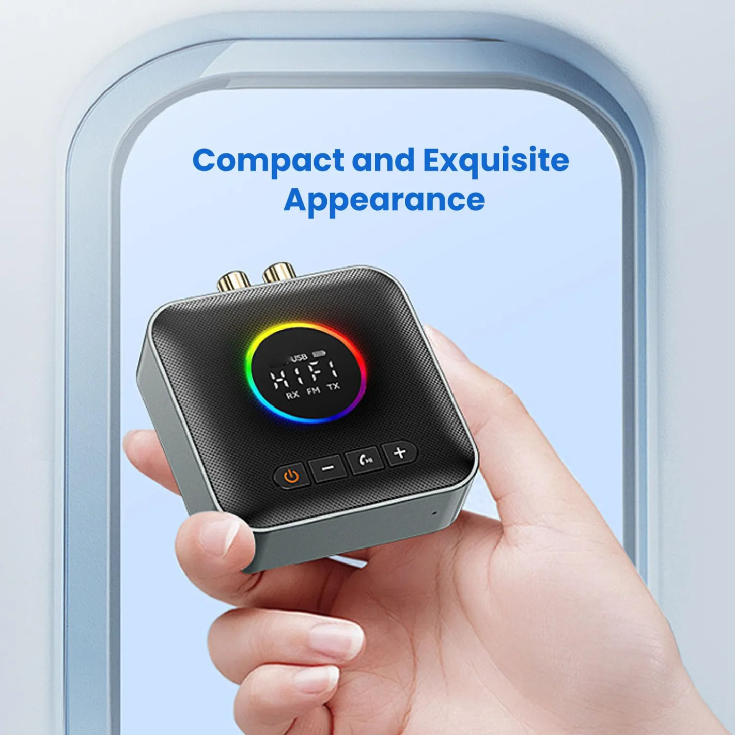 Zunate Trasmettitore Ricevitore Bluetooth 6.0 TV 3 in 1 USB AUX