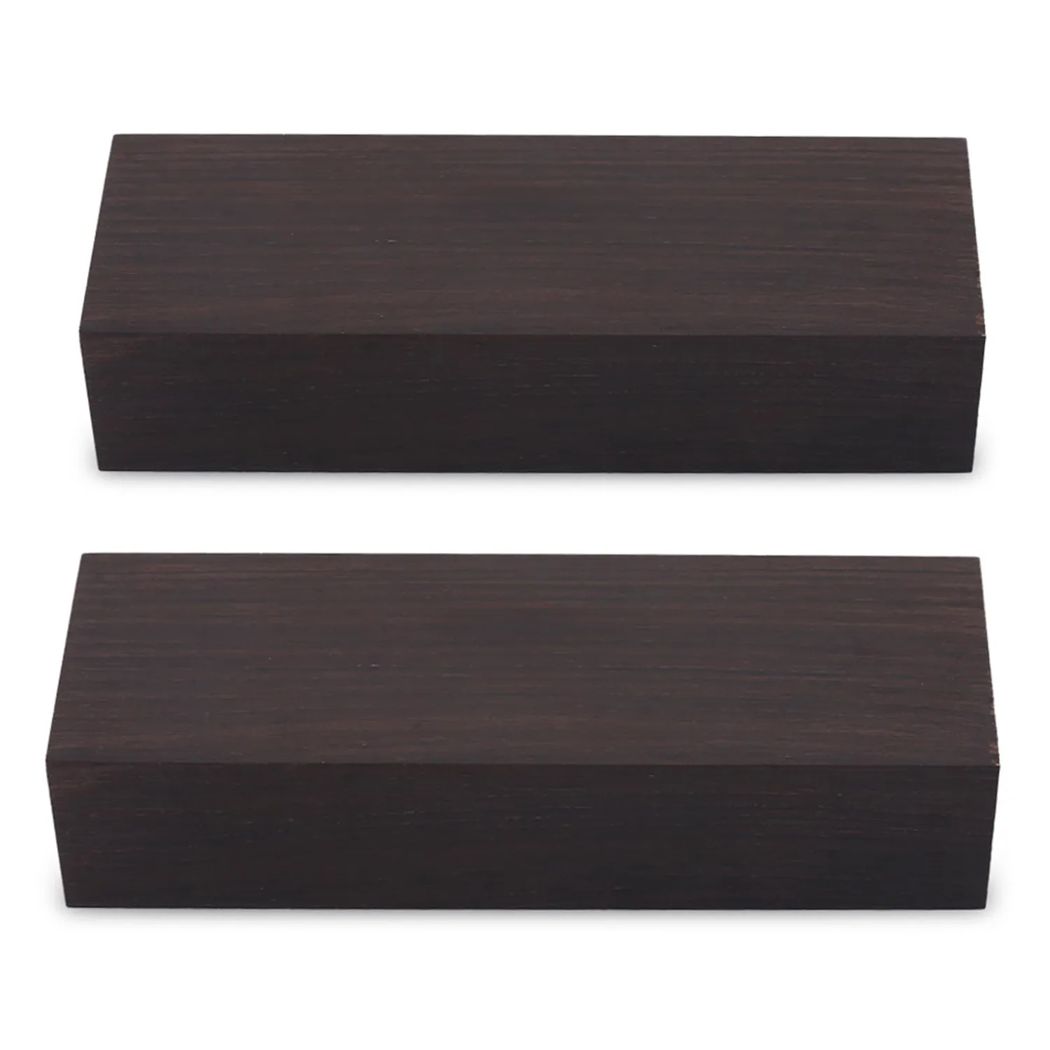 Zunate Blocco Legno Ebano 12x4x2,5cm Intaglio 2 Pezzi