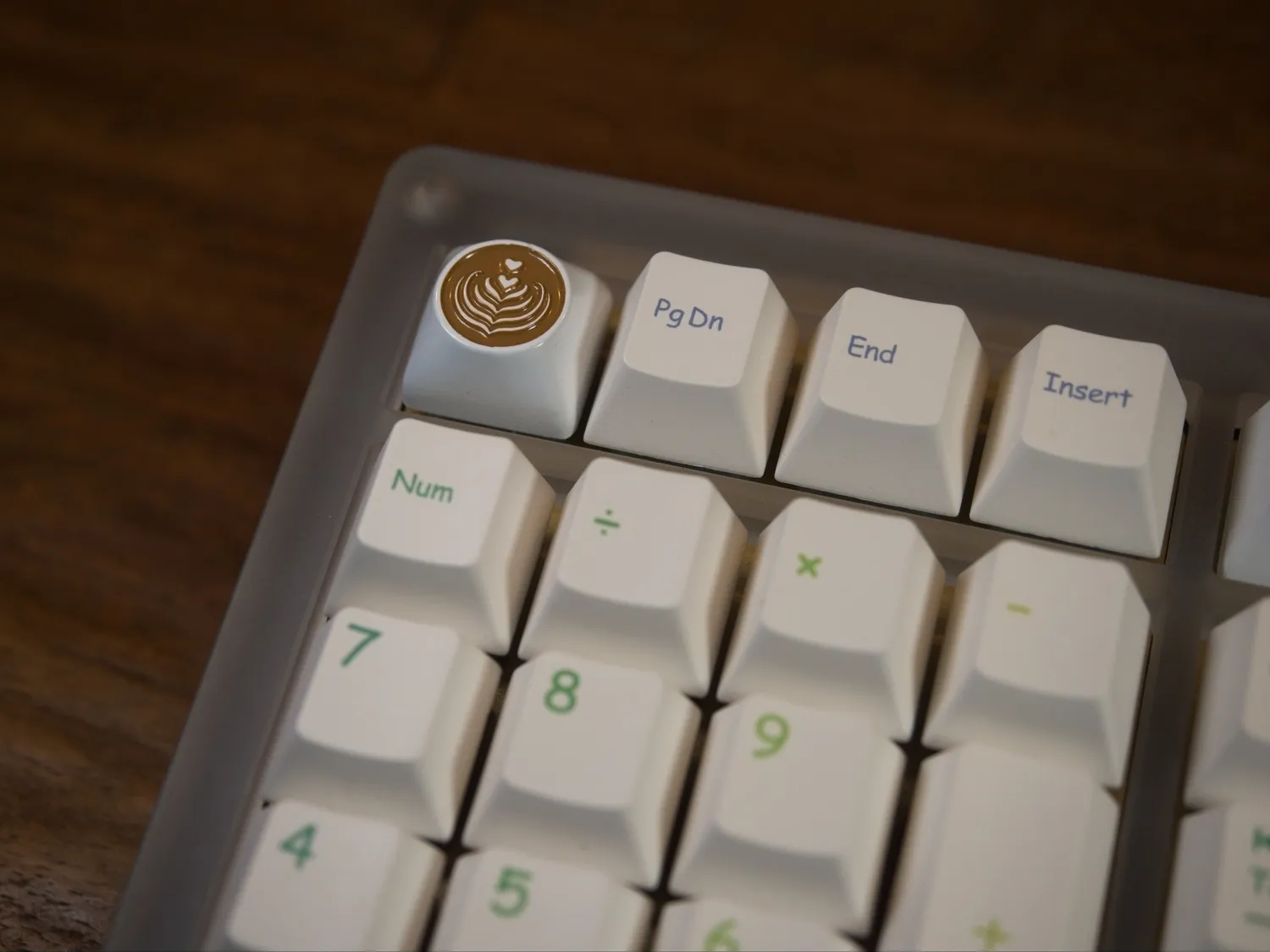 CoffeeKeys Latte artisan lega zinco smaltato