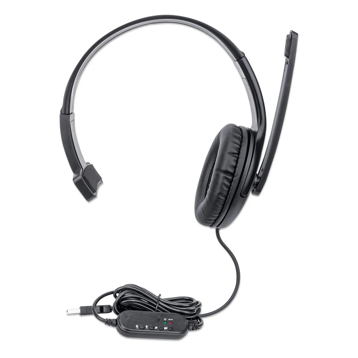 Manhattan Headset USB Mono Over-Ear con Microfono