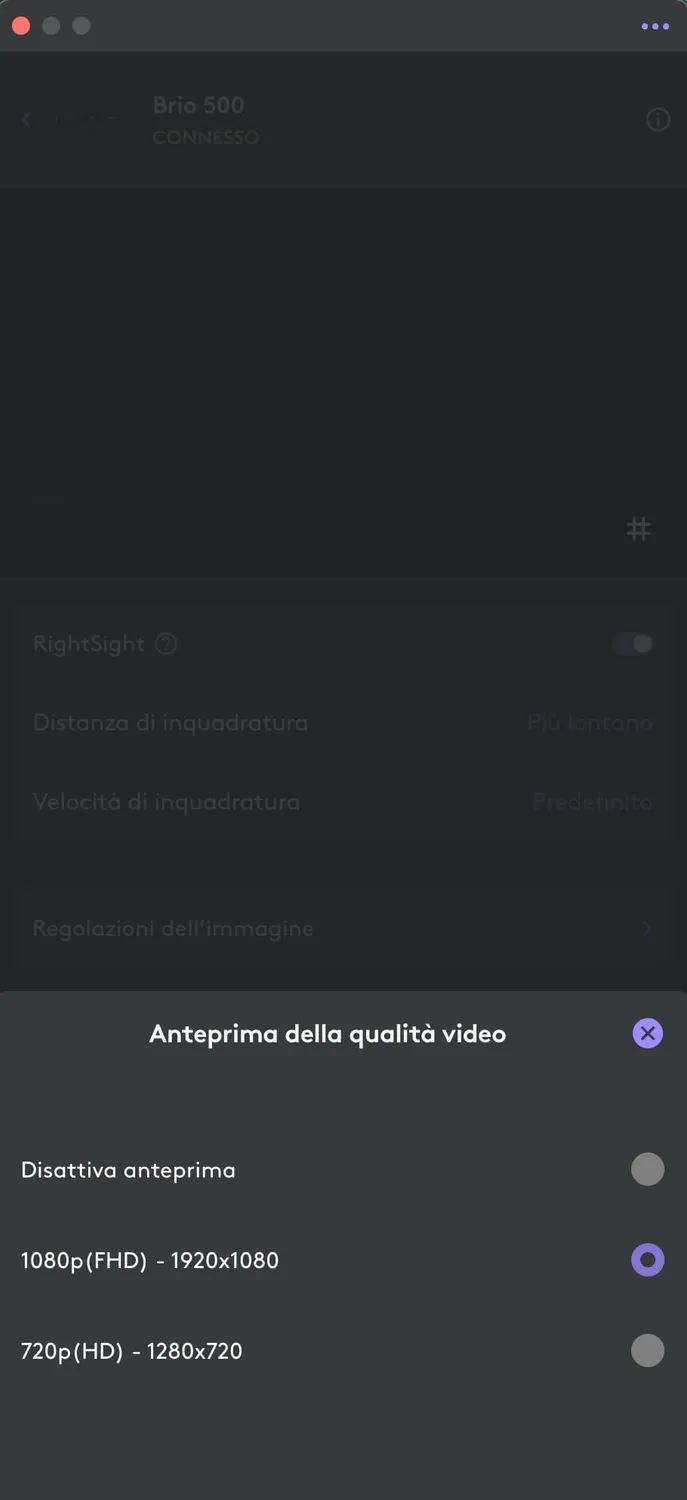 Logitech Brio 500 webcam Full HD 1080p grafite