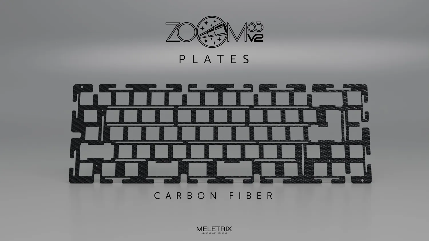 CoffeeKeys Zoom65 V2 plate tastiera alluminio
