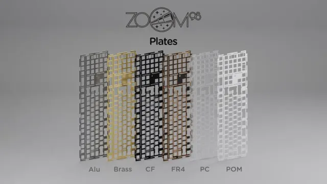 CoffeeKeys Zoom98 plate PC per tastiera rigida