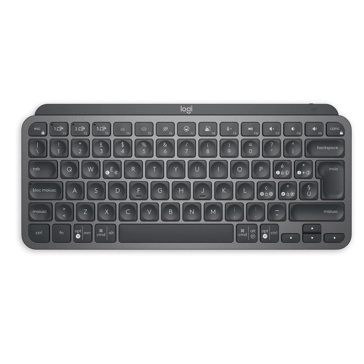 Logitech MX Keys tastiera wireless grafite retroilluminata ITA