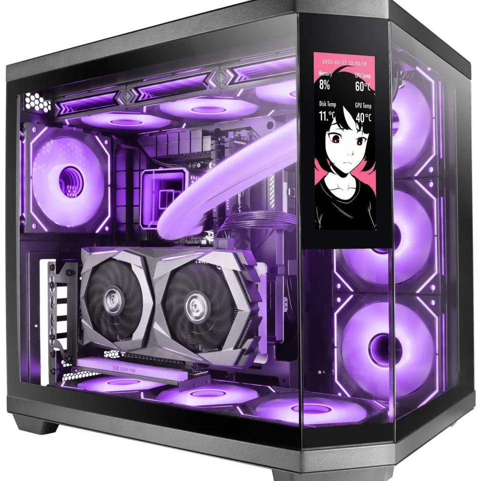 Mars Gaming MC-3TCORELCD case ATX nero schermo