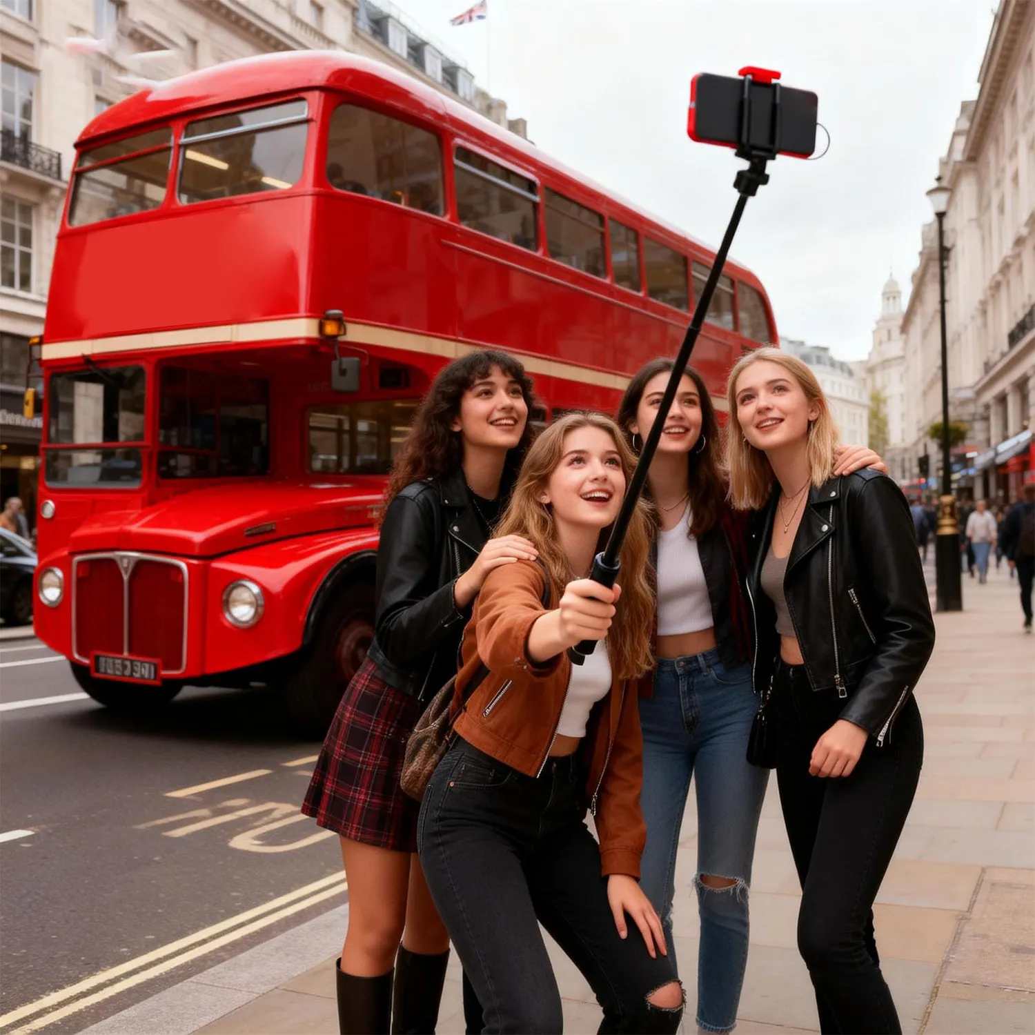 Zunate Treppiede Telefono Selfie Stick 54 cm testa a sfera