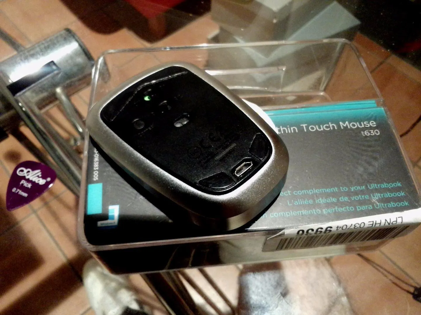 Logitech T630 mouse touch ultrasottile nero
