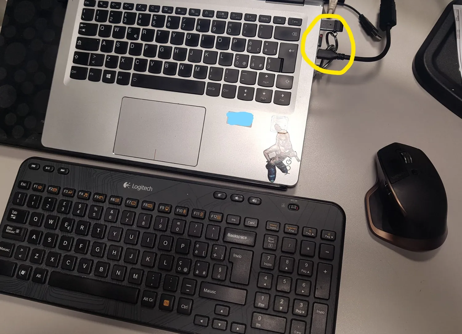 Logitech Unifying Ricevitore USB Wireless 6 dispositivi 10 m