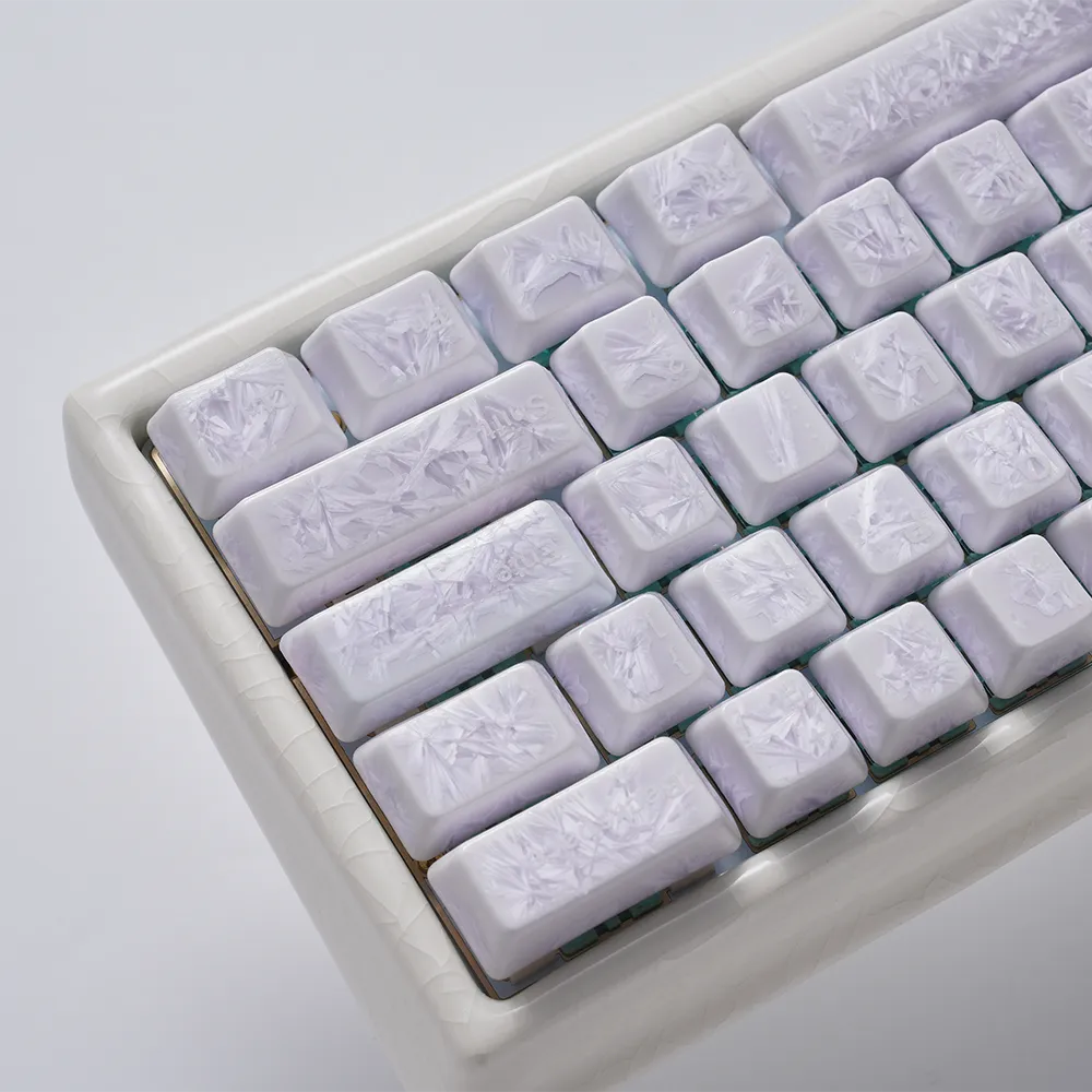 Cerakey V4 Purple Ice Crystal keycaps set 116 tasti