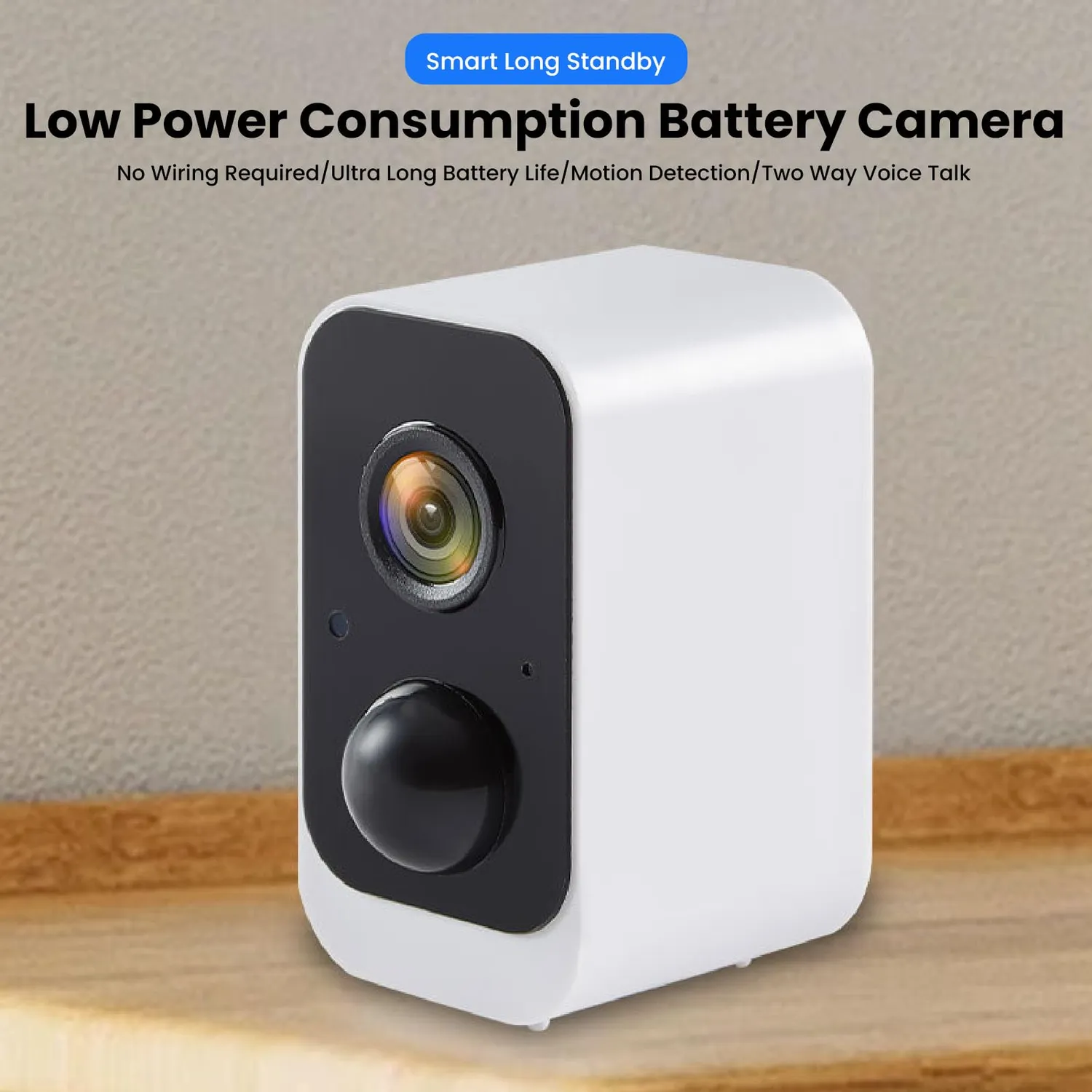 Zunate Telecamera Esterno Wireless 2K Batteria IP66