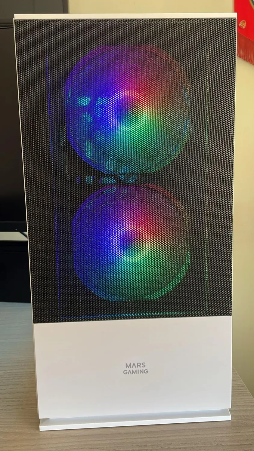 Mars Gaming MC-Z case PC MicroATX bianco mesh RGB