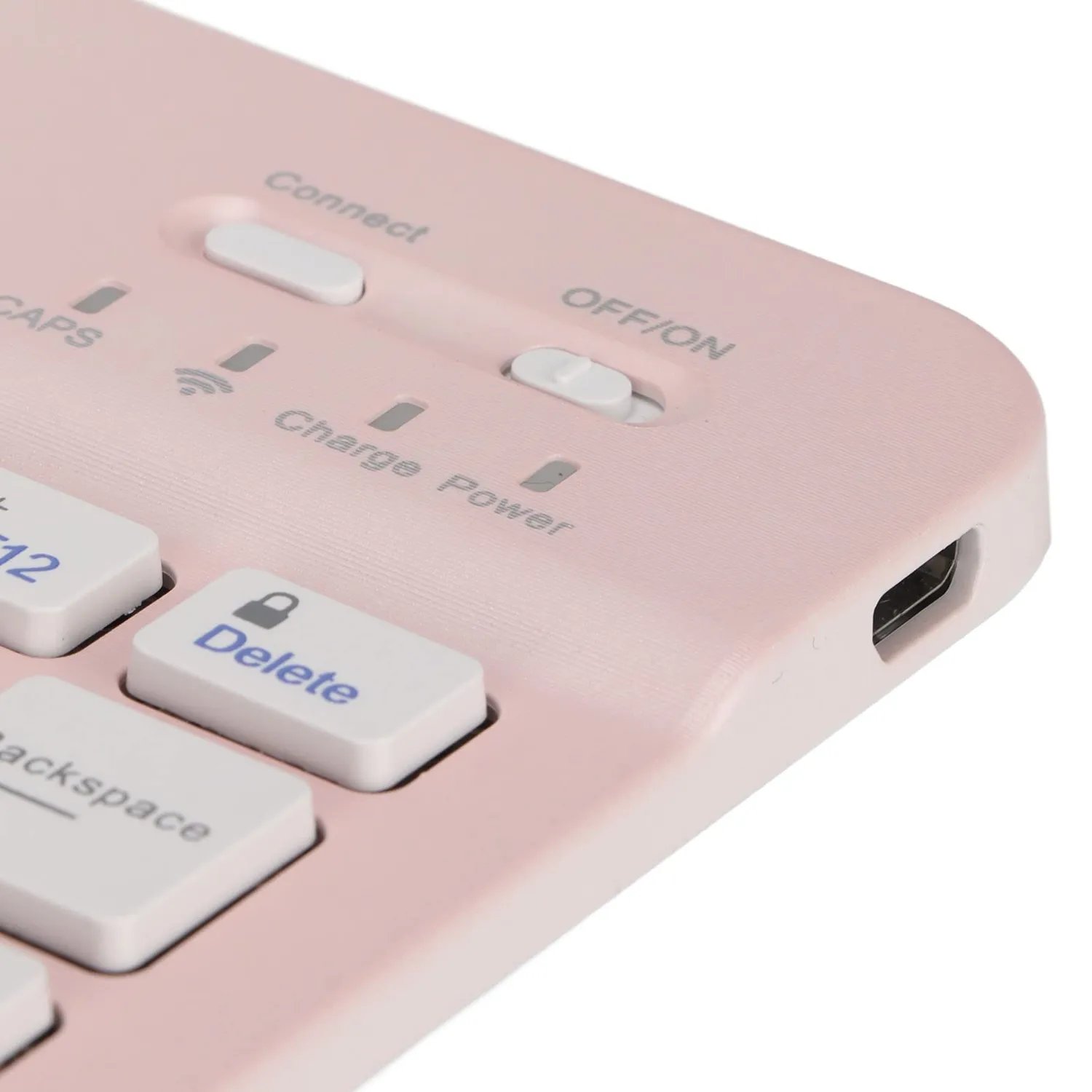 Zunate tastiera Bluetooth wireless rosa mini 40h