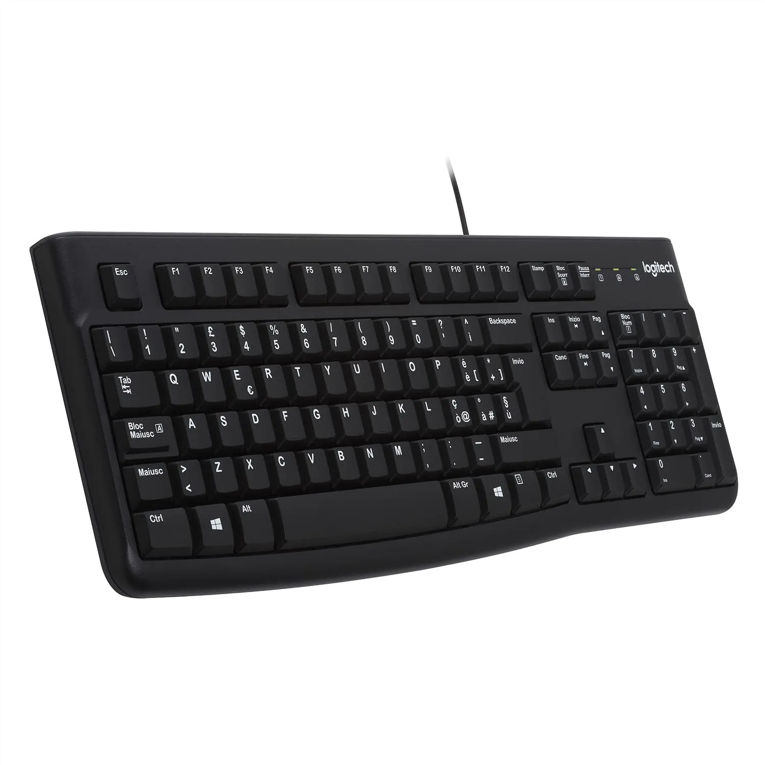 Logitech K120 tastiera cablata USB ITA QWERTY silenziosa