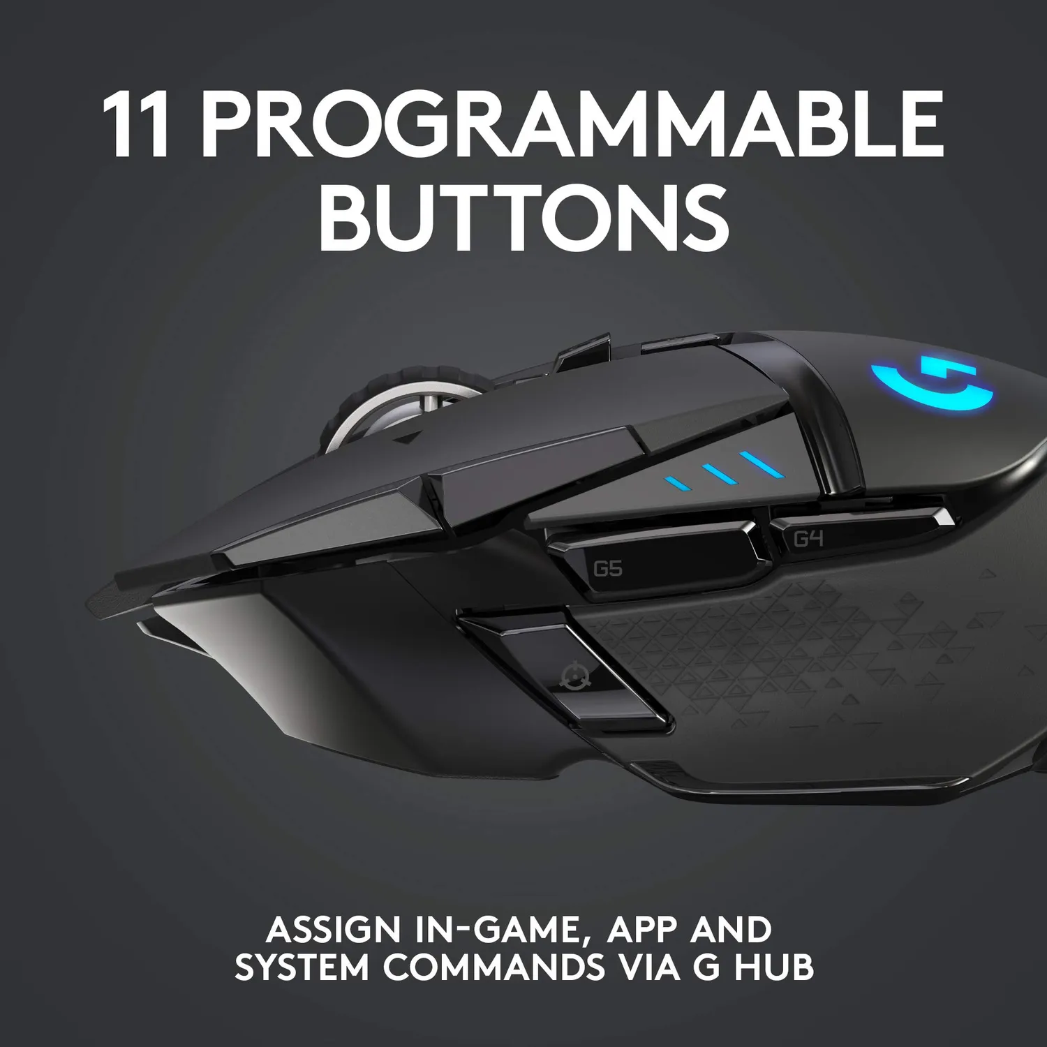 Logitech G502 mouse gaming cablato 25600dpi pesi regolabili