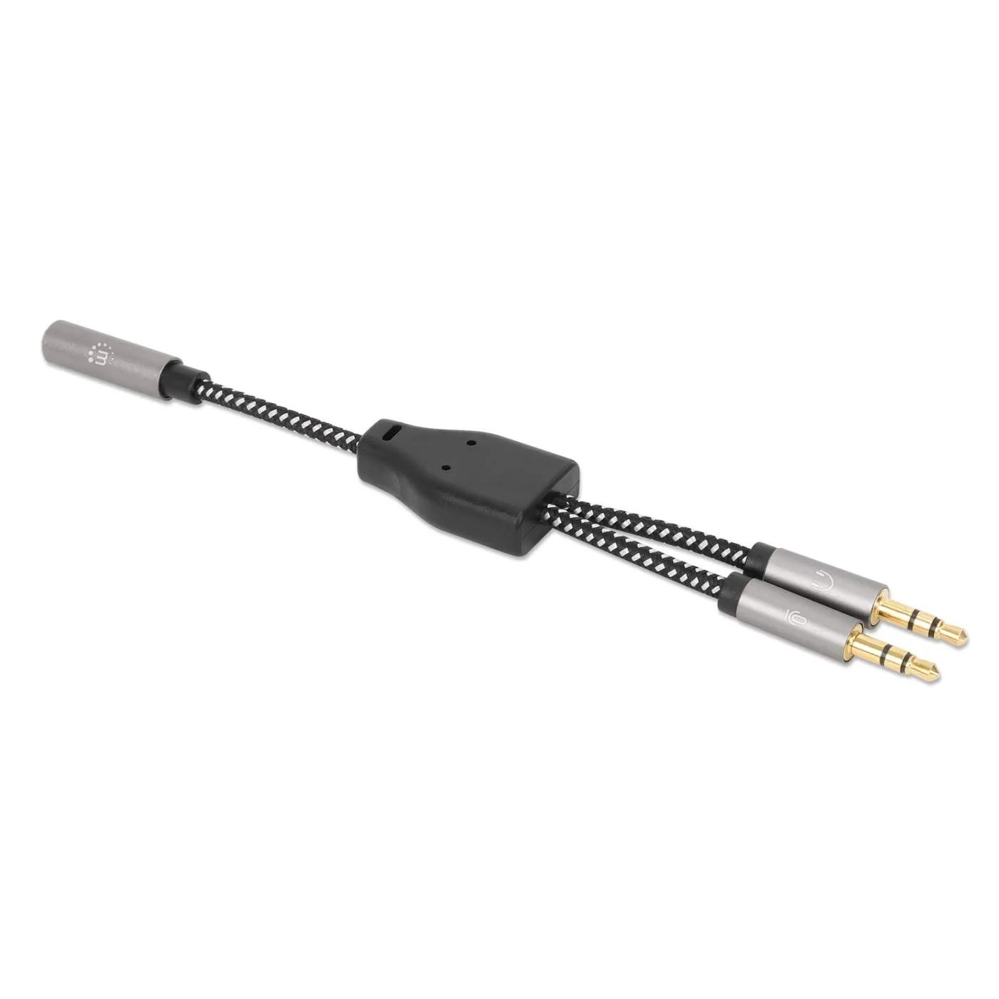 Manhattan cavo adattatore cuffie jack 3,5mm Y microfono