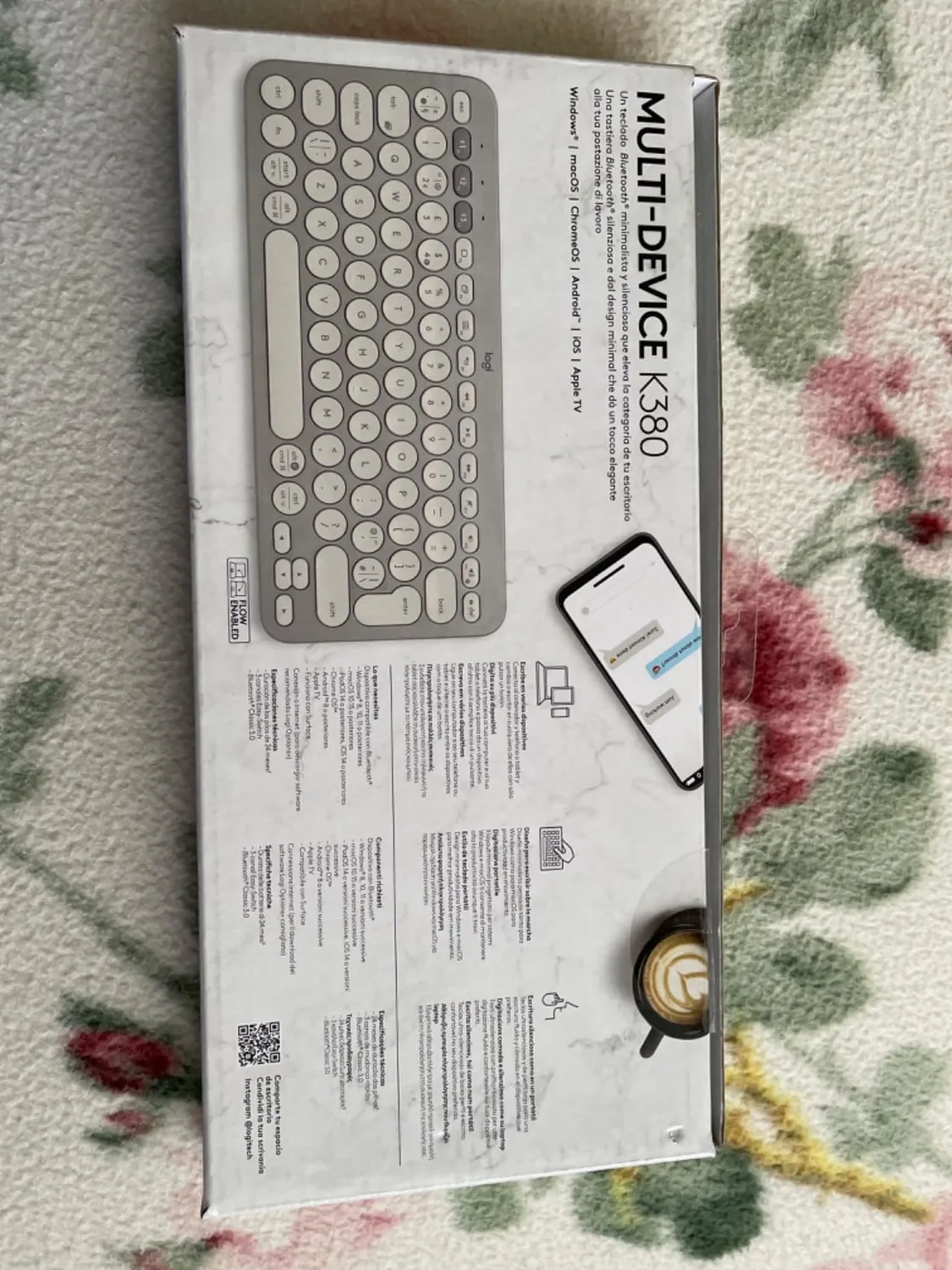 Logitech K380 tastiera wireless Bluetooth ITA QWERTY multidevice