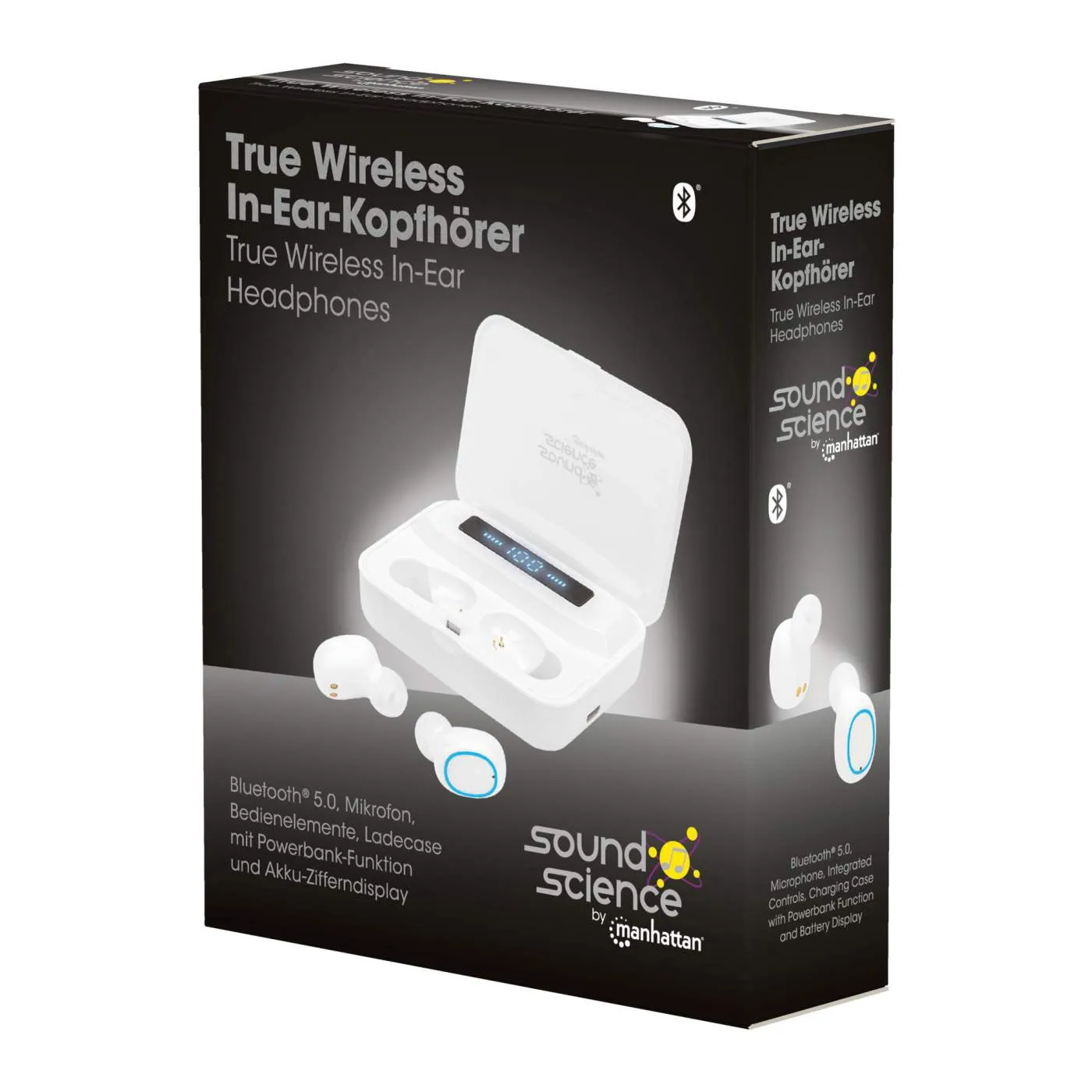 Manhattan Sound Science auricolari true wireless bluetooth bianchi