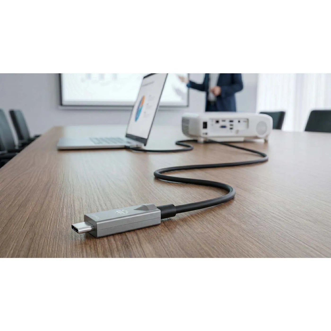 Manhattan cavo USB-C ottico attivo 10 m 10Gbps 60W 4K