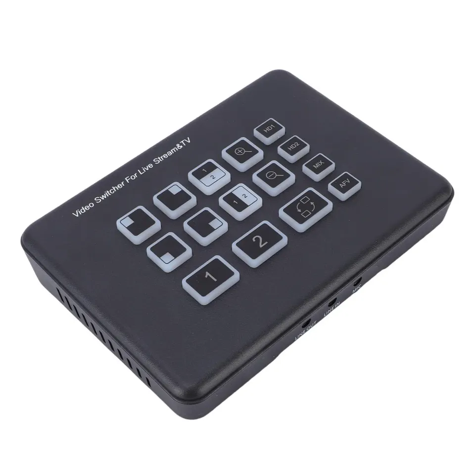 Zunate switcher streaming mixer video 1080P 2 HDMI