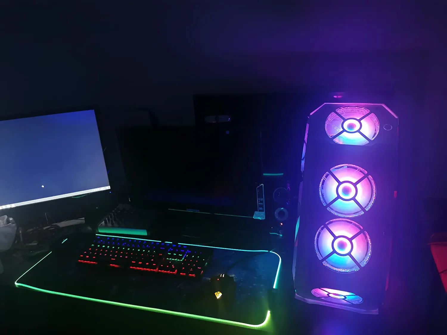 Mars Gaming MC51W case PC ATX bianco vetro temperato