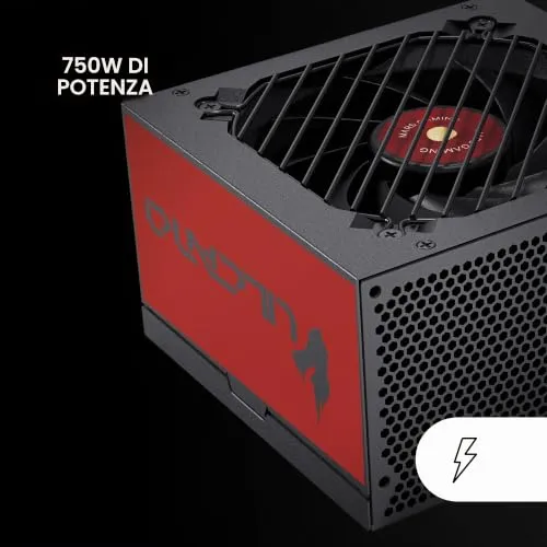 Mars Gaming MPVU750SI alimentatore ATX 750W rosso Silver