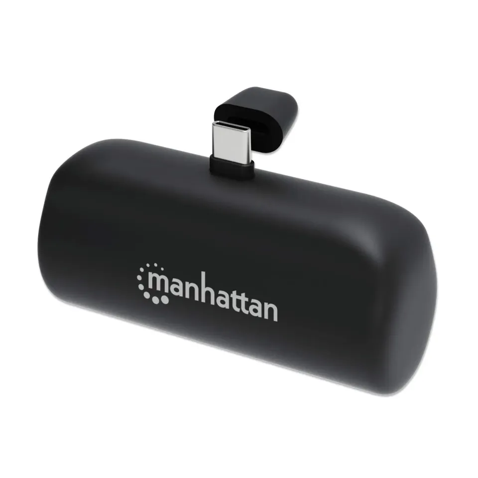 Manhattan Power Bank 5000 mAh USB-C 20W con Spina