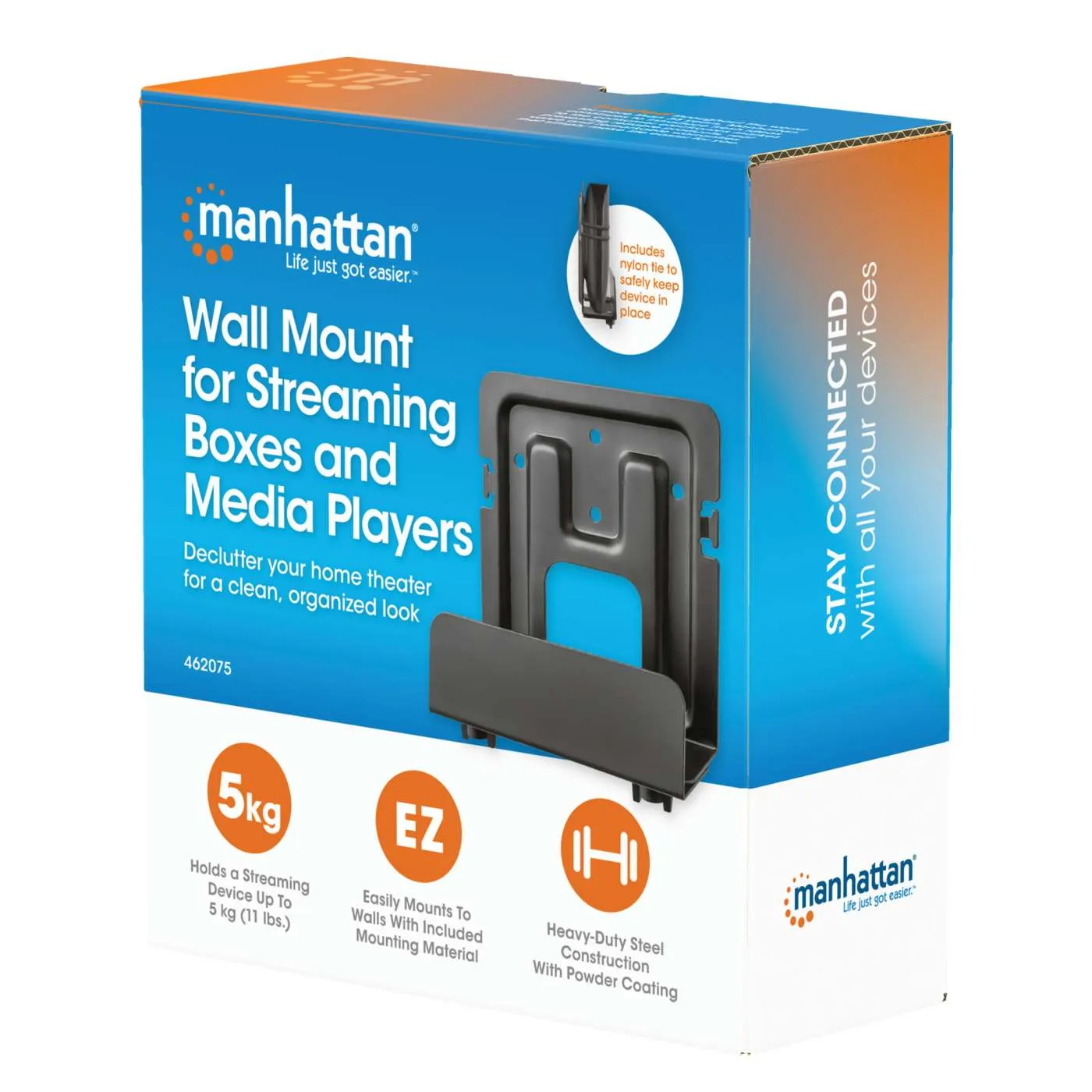 Manhattan supporto parete streaming box e mini PC 5 kg