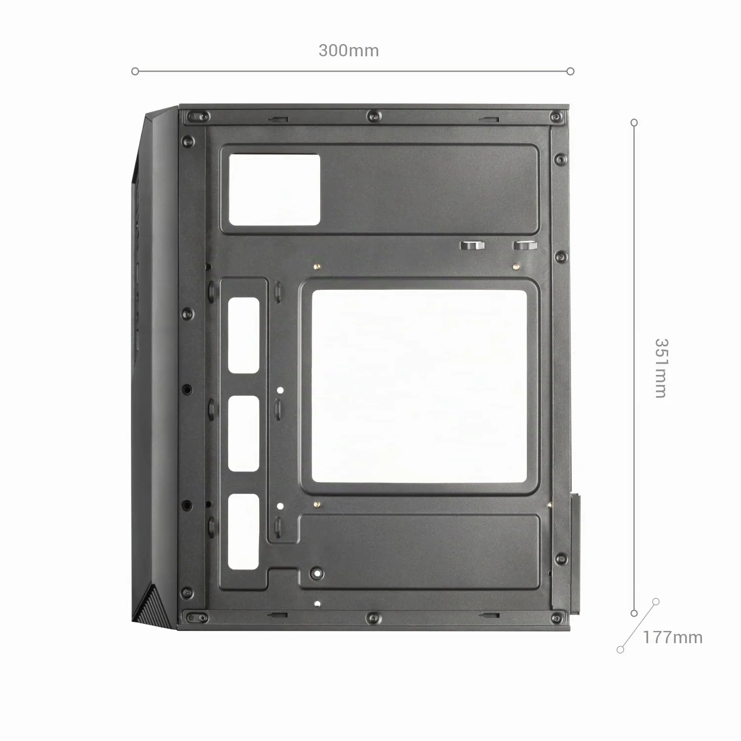 Mars Gaming MC-S1 case PC Micro-ATX bianco ARGB