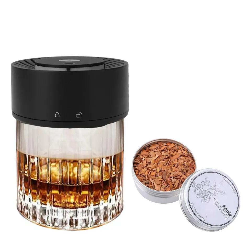 Zunate Affumicatore Elettrico Whisky Kit 6 Legni Ricaricabile USB