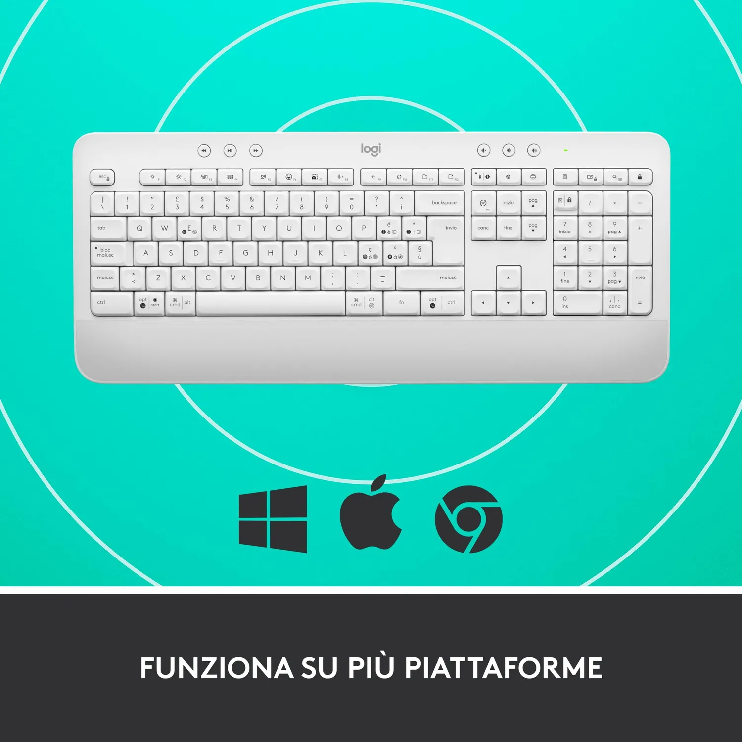 Logitech Signature K650 tastiera wireless ITA QWERTY poggiapolsi
