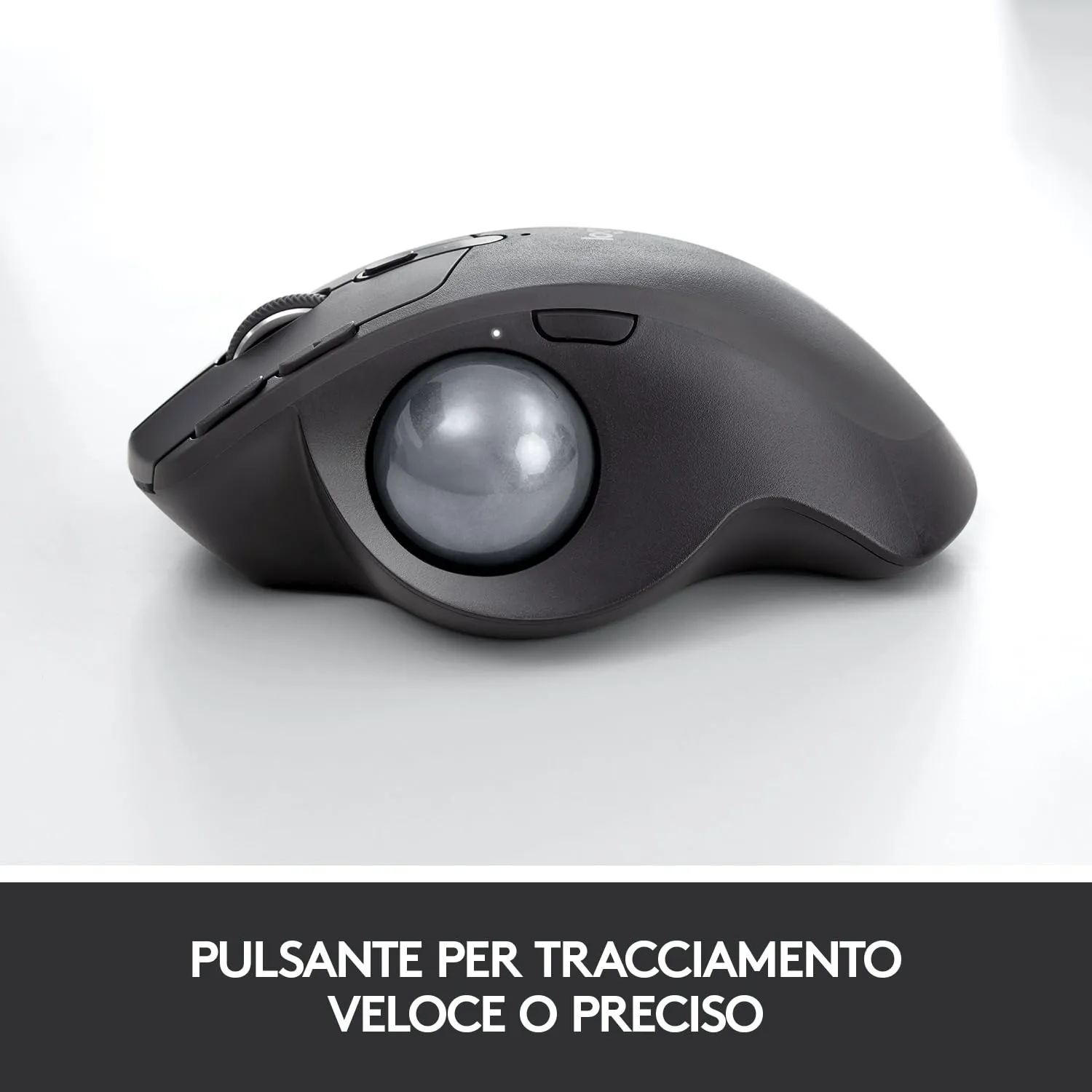 Logitech MX Ergo Trackball Mouse Wireless Ergonomico Precisione