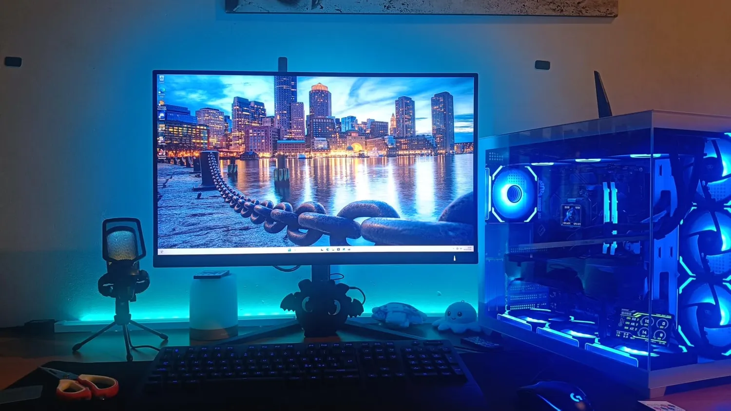 Mars Gaming MCV5 case PC ATX bianco vetro panoramico