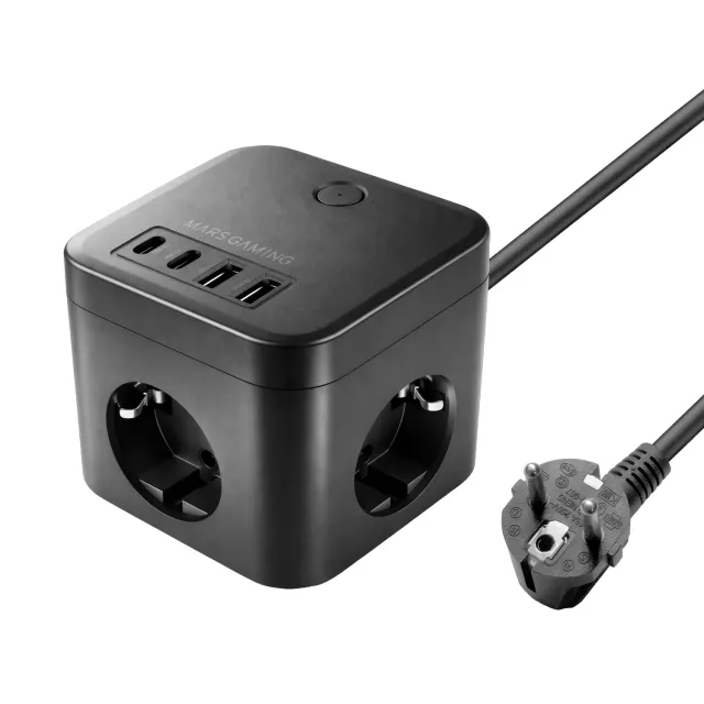 Mars Gaming MD-CUBE35 multipresa cubo nero PD 35W