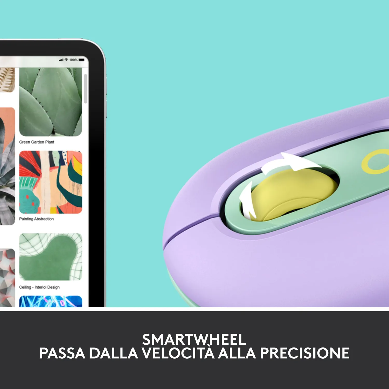 Logitech POP Mouse wireless Daydream silenzioso
