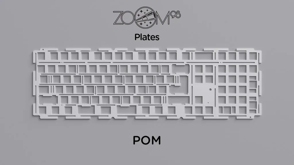 CoffeeKeys Zoom98 plate PC per tastiera rigida