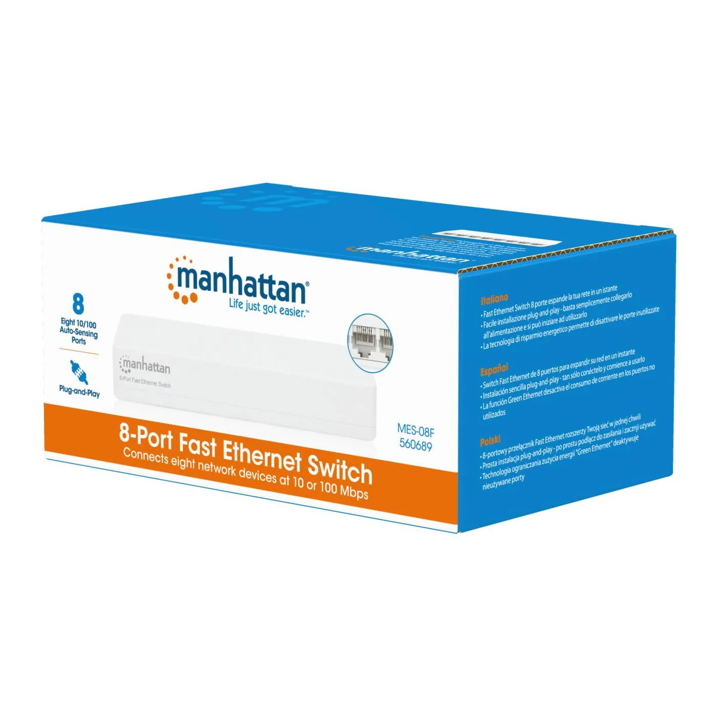 Manhattan Switch 8 Porte Fast Ethernet 10/100 Unmanaged