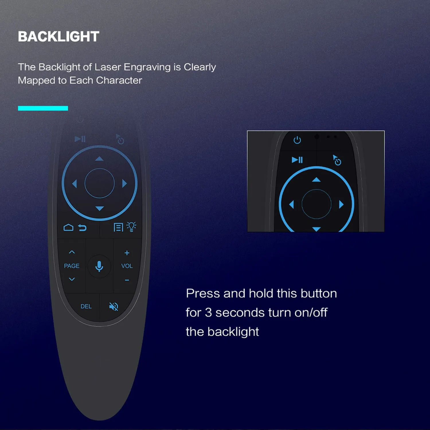 Zunate G10S Pro BT telecomando vocale 2.4G Bluetooth