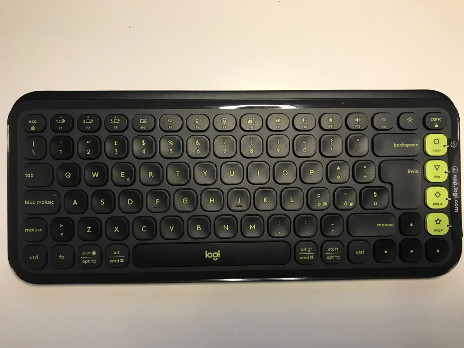 Logitech POP Icon Keys Tastiera Bluetooth Grafite ITA QWERTY