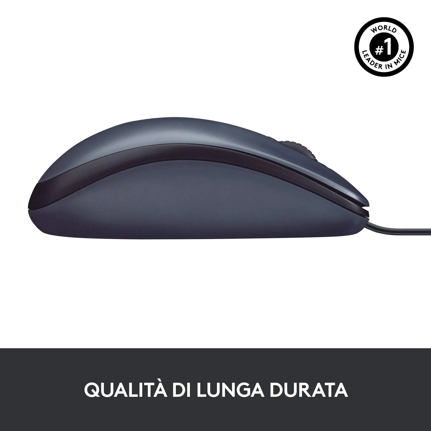 Logitech B100 mouse cablato USB 800 DPI nero