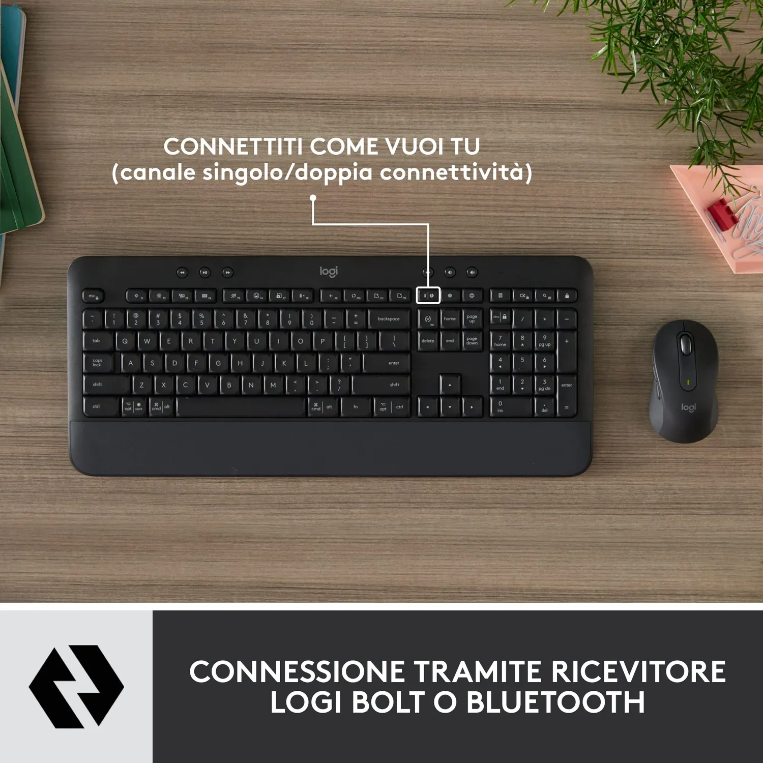 Logitech Signature MK650 Combo Business Tastiera Mouse ITA