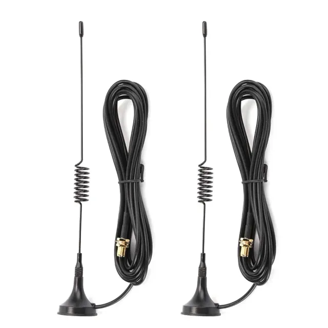 Zunate antenne walkie talkie magnetica auto UHF VHF 2 pezzi SMA-F