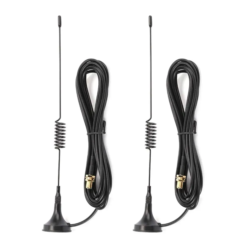 Zunate antenne walkie talkie magnetica auto UHF VHF 2 pezzi SMA-F